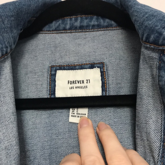 Forever 21 jean jacket sz S - Picture 7 of 8